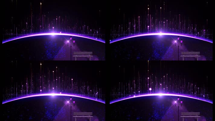 紫色轻柔粒子舞台背景