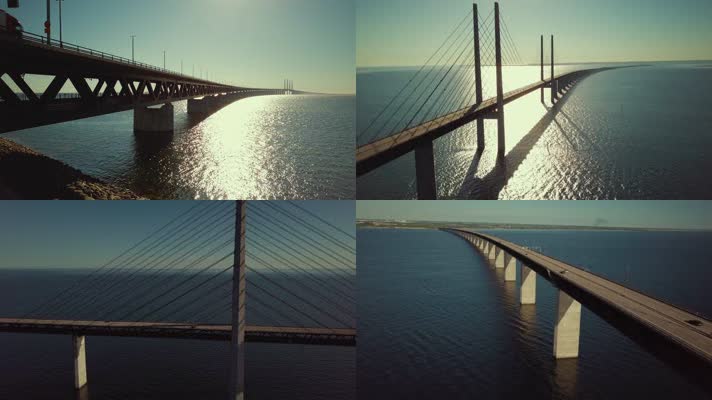著名的厄勒海峡大桥实拍