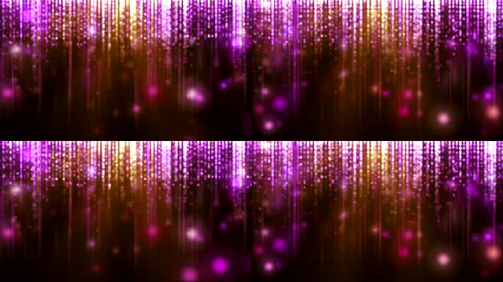 紫色光斑粒子珠帘背景