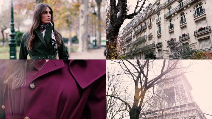 巴黎街头潮流时尚服饰艺术摄影