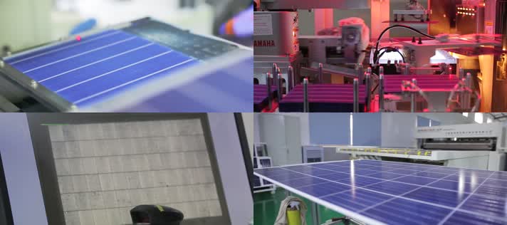 工业科技太阳能板光伏新能源高科技生产