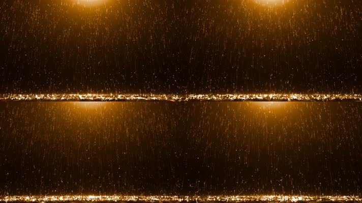 高端金色粒子雨循环背景
