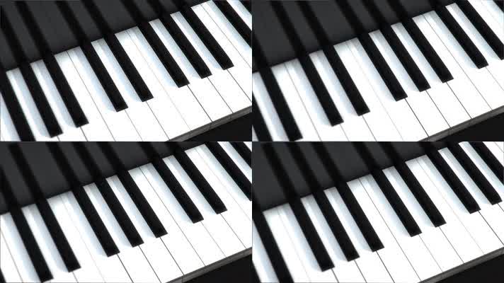 原版钢琴琴键弹奏循环背景