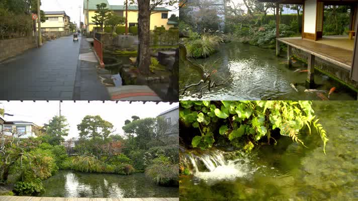 日本长崎岛水街名胜庭院