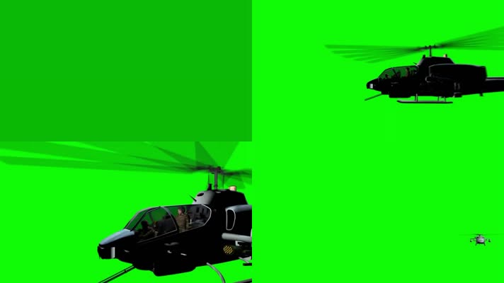 扣绿导弹直升机战斗机