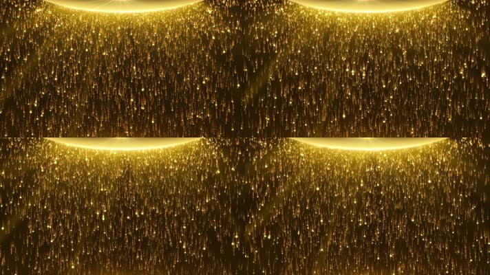 金色粒子雨飘落背景