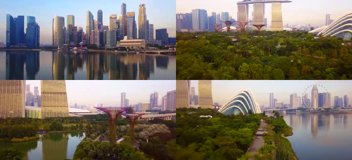 新加坡滨海湾城市风光