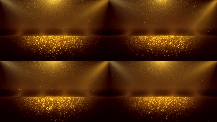 金色星光粒子舞台循环