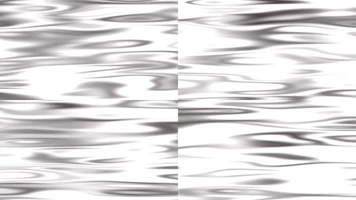 抽象银色液体水纹变形动画