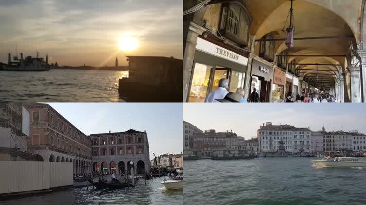 意大利威尼斯人文旅游高清视频