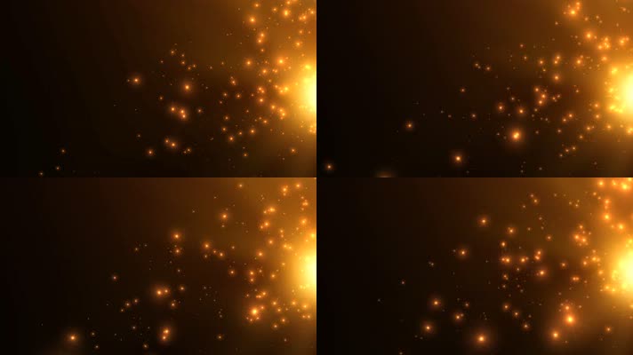 4K金色粒子光斑动态背景