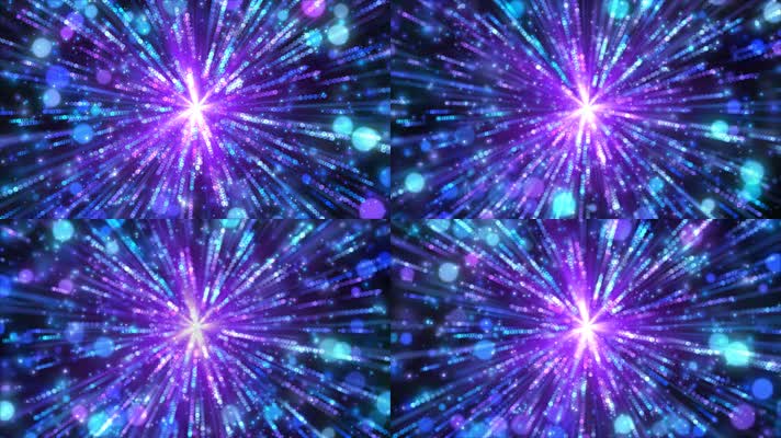 紫色粒子光斑粒子雨 (3)