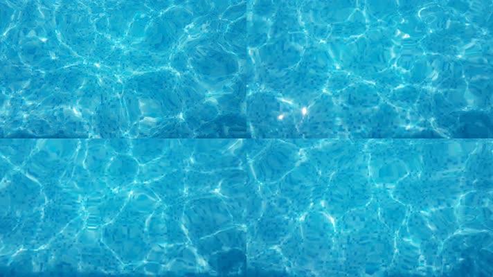 【4K】游泳池水动画