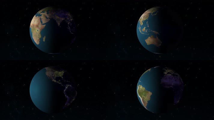 【4K】地球旋转动画