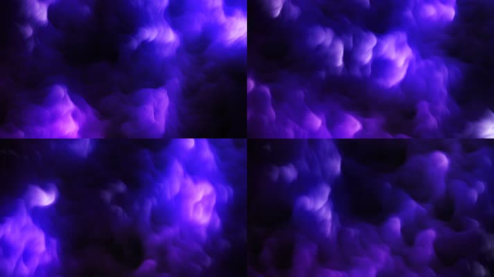 紫色烟雾意境大屏幕