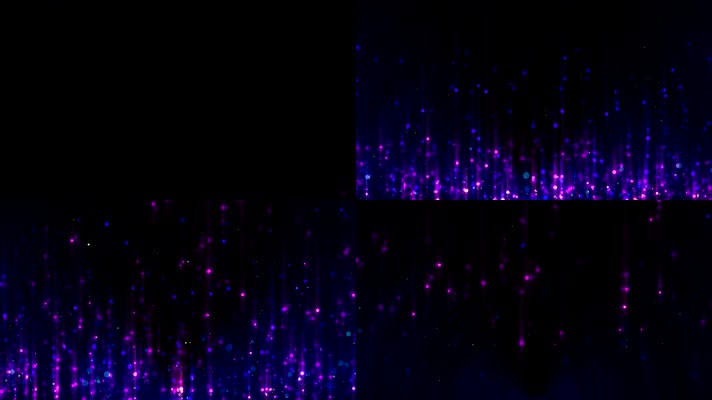4K紫色粒子光线生长