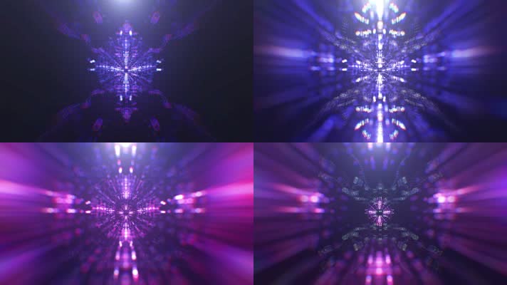 粉色隧道LED背景素材