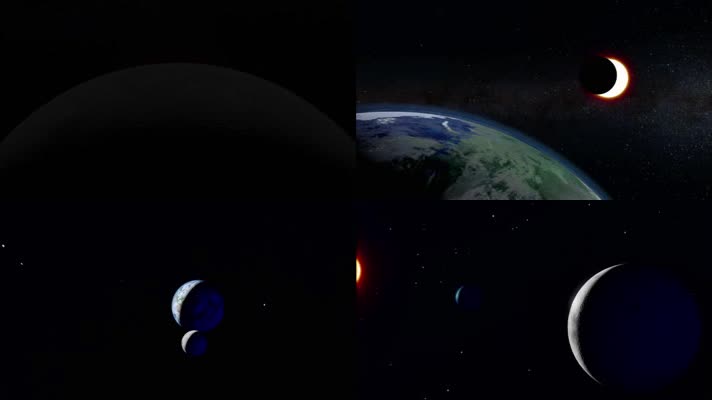 太阳月亮地球三者之间关系（1080P）
