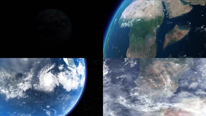 传奇地球地表大气蓝色星球（1080P）
