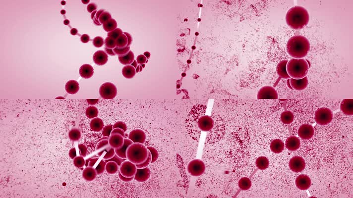 微观震撼血红细胞粒子