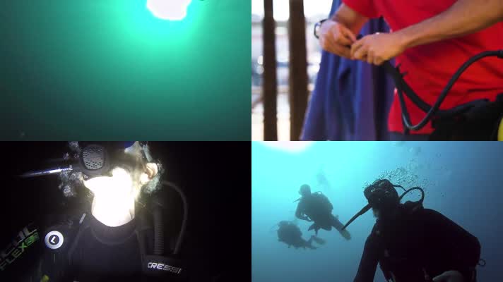 海底潜水探险体验海底寻宝