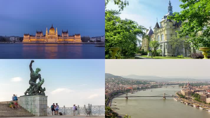 高清实拍美丽的匈牙利城市自然人文视频素材