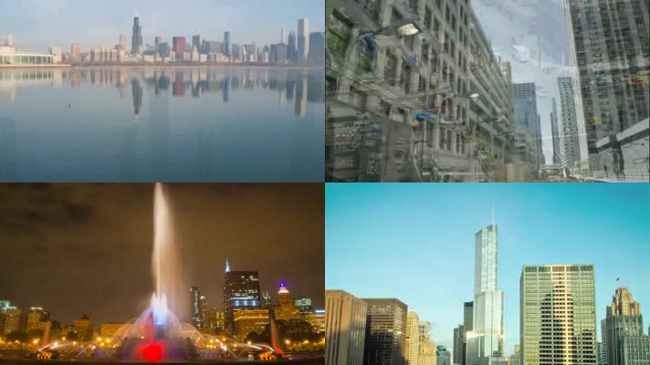 美国芝加哥城市旅游形象宣传片延迟摄影