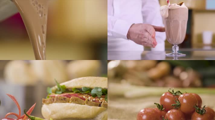 高清实拍美食纯肉菜系各类食品视频