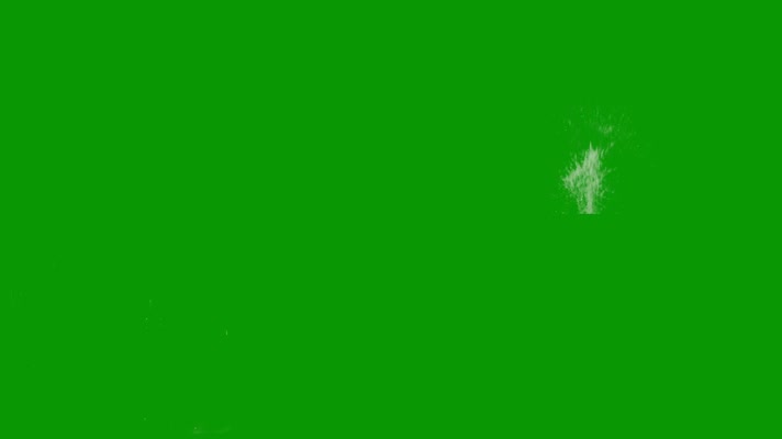 绿屏水爆炸溅起水花特效抠像素材