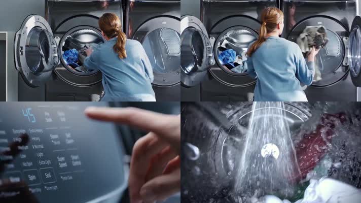 智能全自动家电滚筒洗衣机