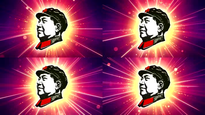 八一建军节革命家毛主席头像开场片头