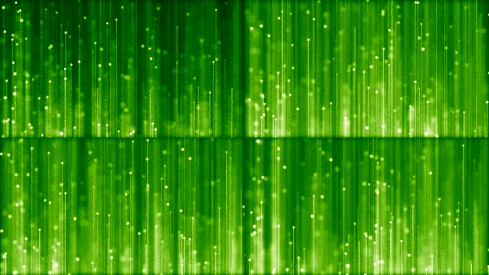 绿色粒子线条上升背景视频