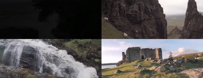 4K航拍欧洲西部苏格兰旅游风光宣传片 