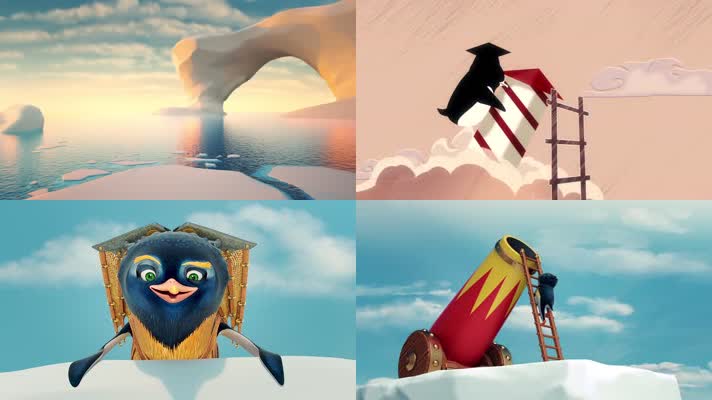 小企鹅的飞行梦想励志短片