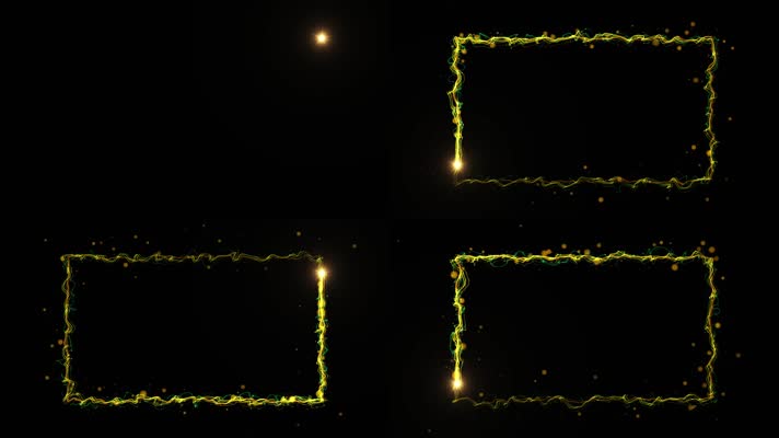 4k光线粒子框mov视频素材