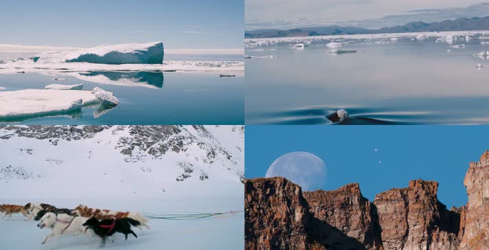 北极南极地区实景拍摄视频