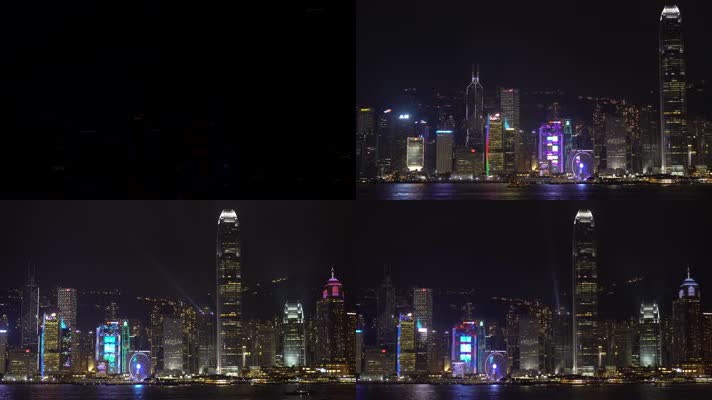 4K香港城市夜景