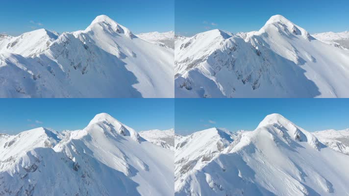 阿尔卑斯 飞跃雪山 飞越雪峰  