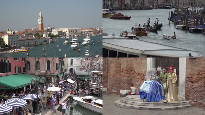 航拍意大利威尼斯城市宣传片