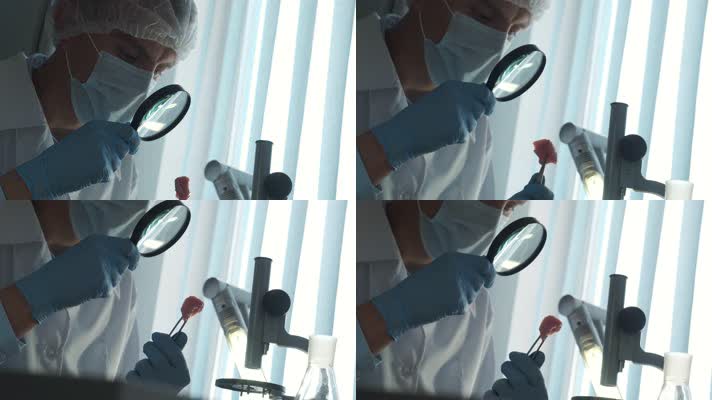  医生 观察显微镜 未来医学科技 