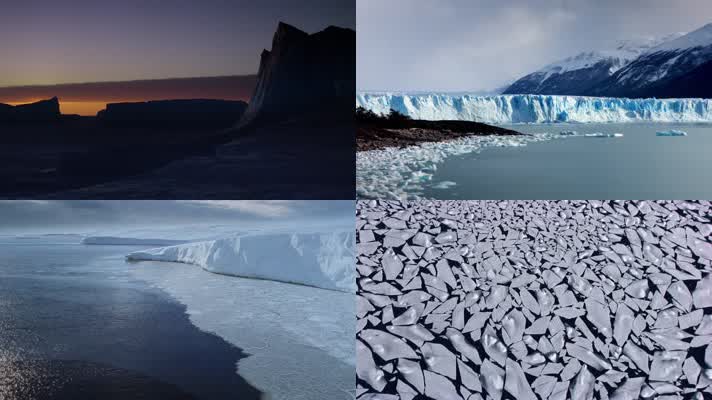 北极南极冰山冰川冰原