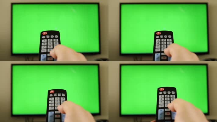 【原创】看电视遥控器控制绿屏
