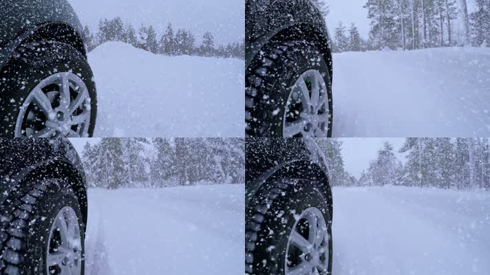 雪地 行驶 雪地开车 
