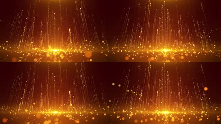 金色光效粒子颁奖背景循环