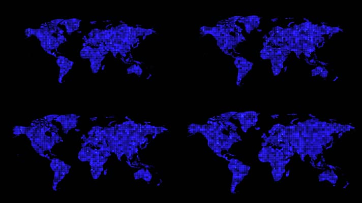 世界地图数字变幻