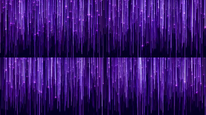 4K唯美紫色粒子雨