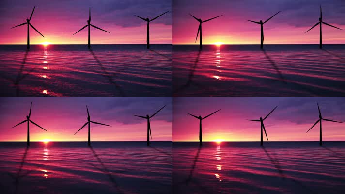 风力发电 风车 新能源  