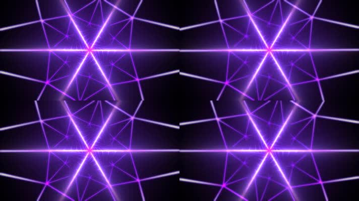 紫色色调粒子线条动感晚会djled视频