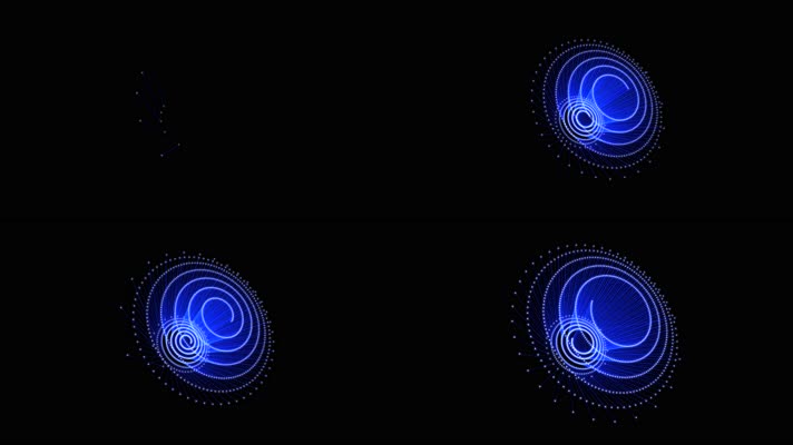 4K蓝色科技HUD激光投影螺旋光线