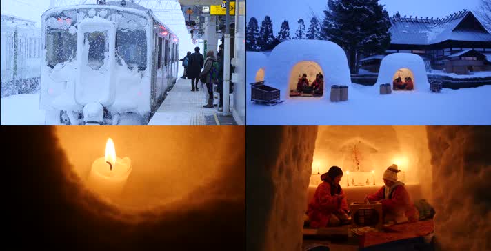 日本旅游度假雪村